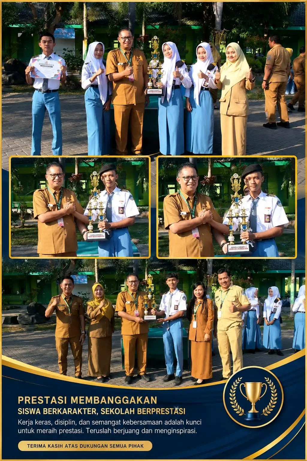 Di Balik Piala dan Senyuman: Jejak Ketekunan Siswa SMKN 1 Mejayan