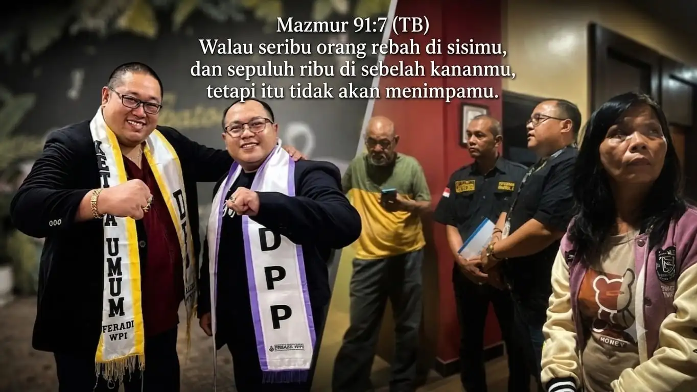 Ketum FERADI WPI Mendapat Pewahyuan / Rhema dari Kitab Suci Mazmur 91:7 (TB)  Walau Seribu Orang Rebah di Sisimu, dan Sepuluh Ribu di Sebelah Kananmu, Tetapi Itu Tidak Akan Menimpamu