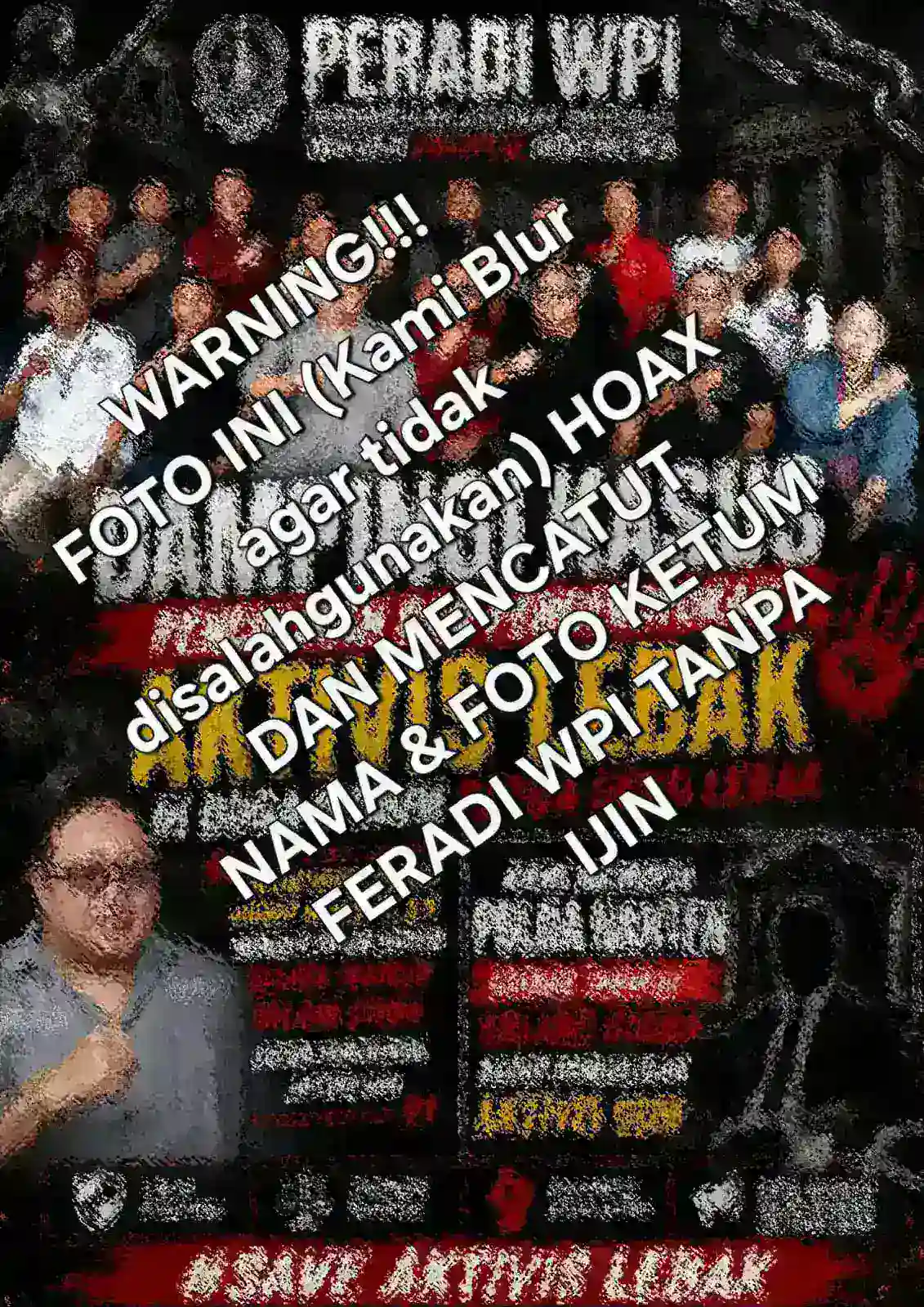 Ketua Umum FERADI WPI Minta Foto dan Namanya Tidak Dicatut Dalam Ilustrasi Kasus Dugaan Pengeroyokan Terhadap Uun/Fam Fuk Tjhong