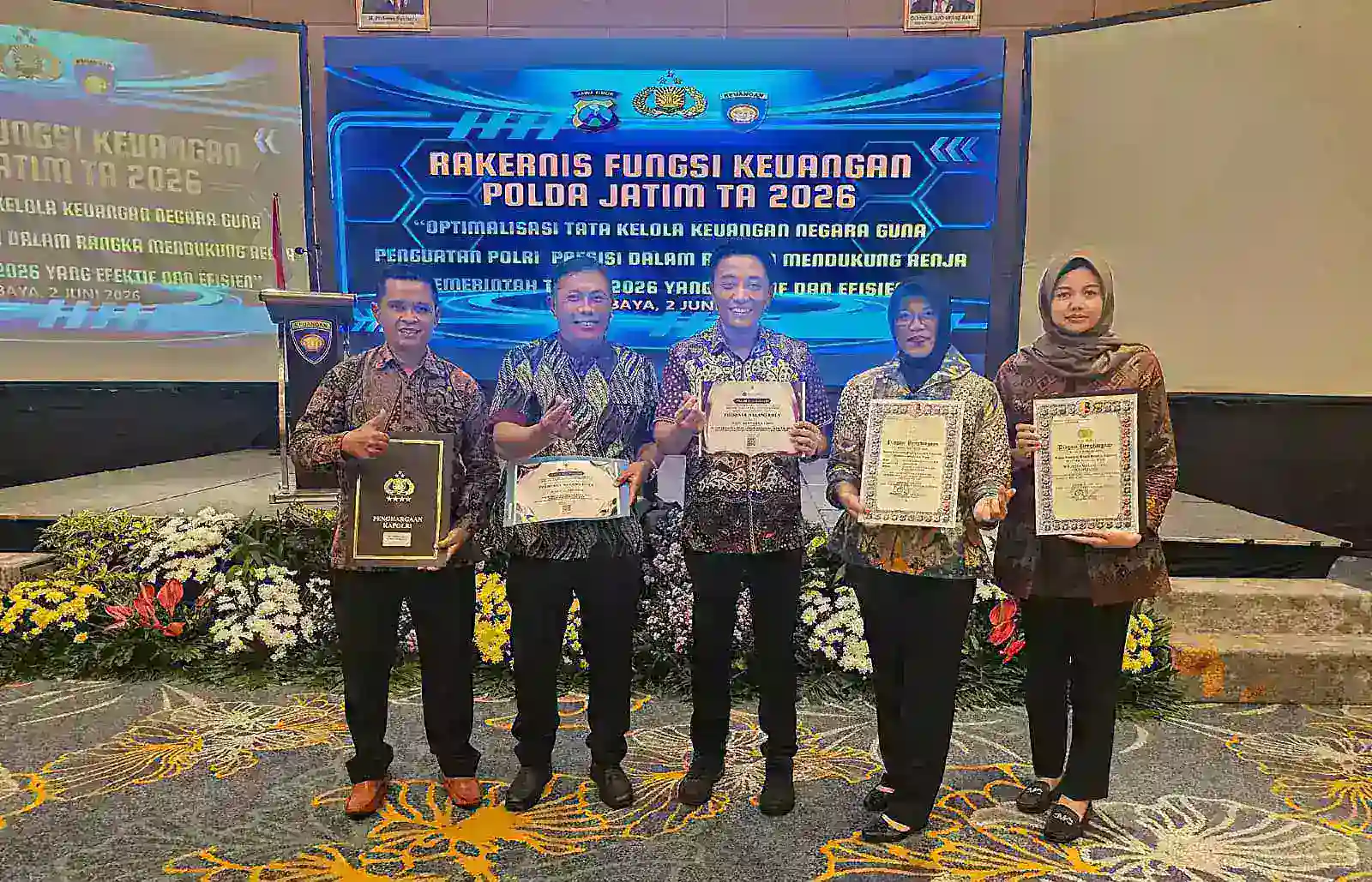 Polresta Malang Kota Raih IKPA Sempurna, Borong Empat Penghargaan di Rakernis Keuangan Polda Jatim 2026