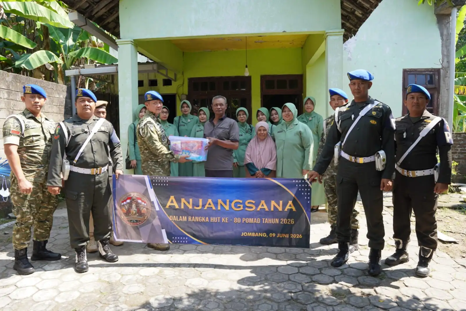 Anjangsana HUT Ke-80 Pomad, Subdenpom V/2-5 Jombang Teguhkan Semangat 