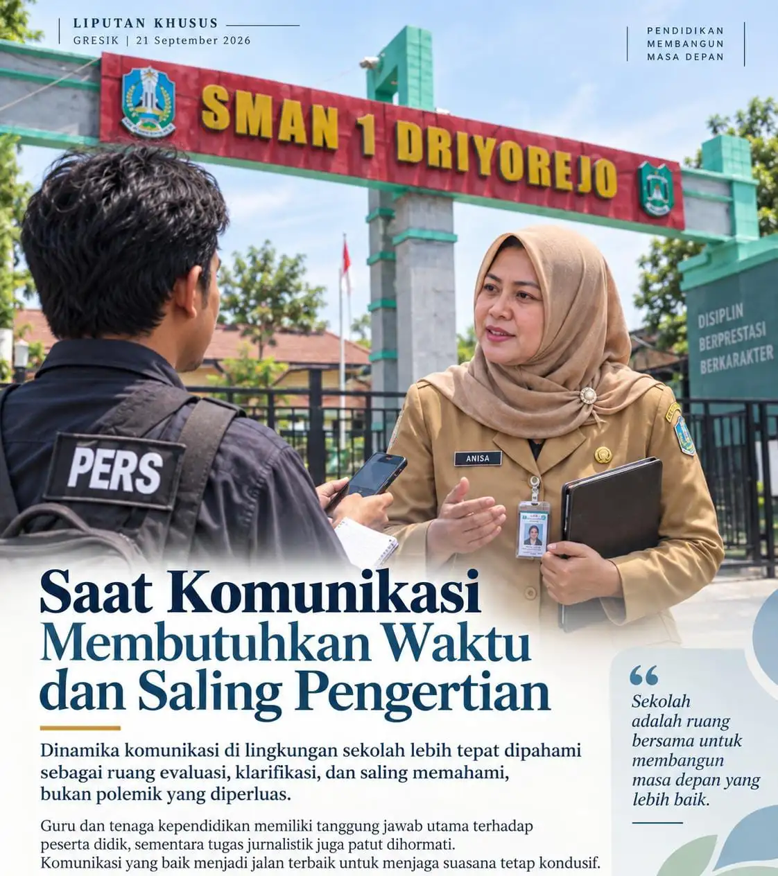 Saat Komunikasi Membutuhkan Waktu dan Saling Pengertian